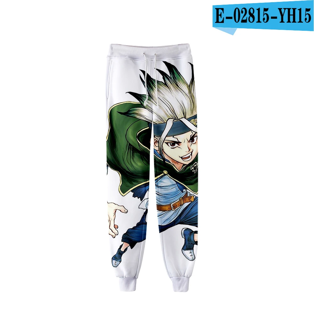 Новые эластичные брюки dr. stone повседневные уличные брюки Харадзюку С 3D принтом модные спортивные брюки для мужчин и женщин - Цвет: E02815