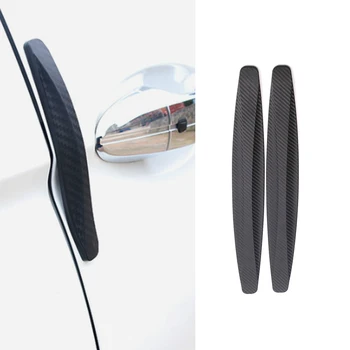 

New 4x Car Carbon Fiber Anti-rub Strip Bumper Body Corner Protector Guard Door Decor