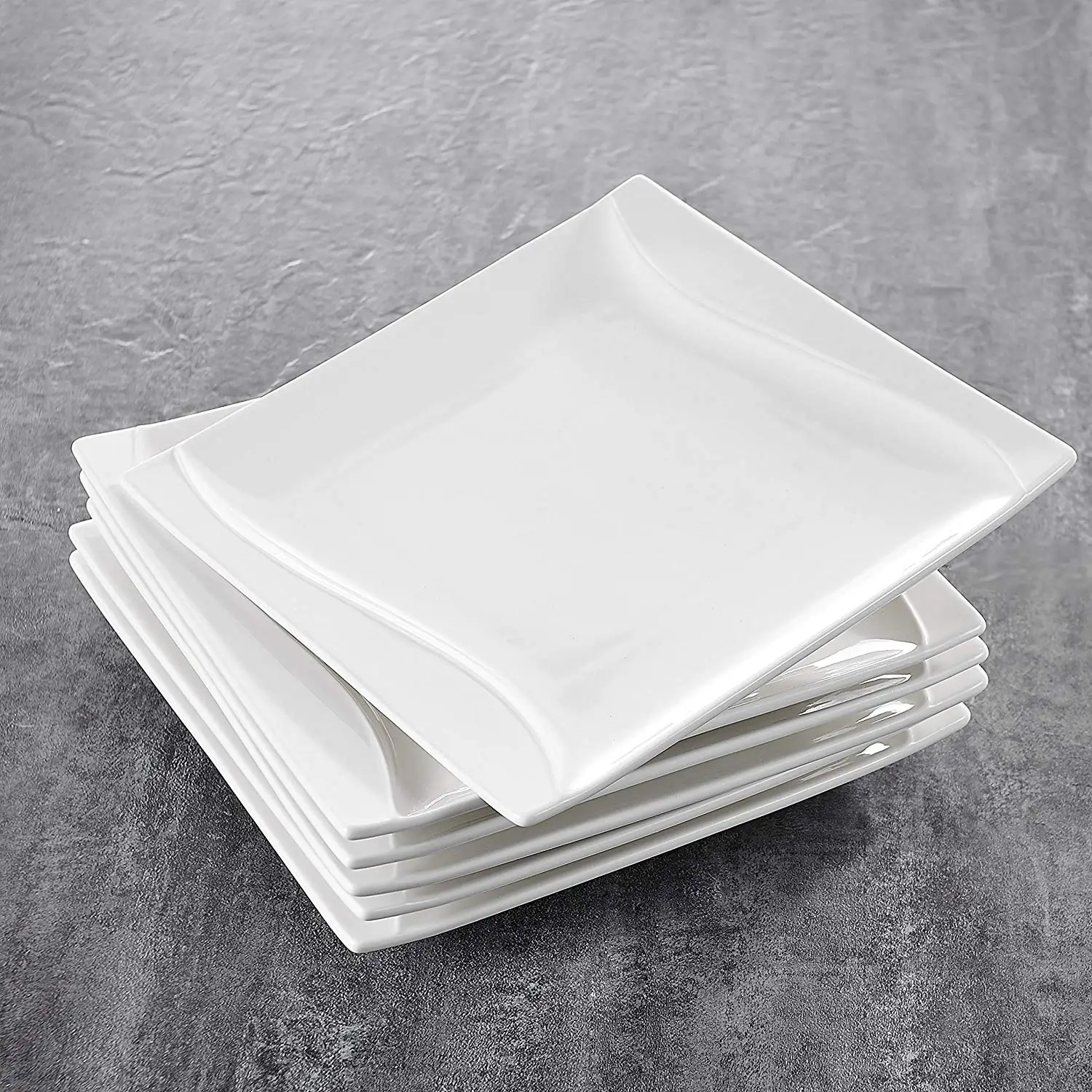 MALACASA Carina 6 Piece 8 25 &quotслоновая кость белый фарфор Китай керамический Крем Белый