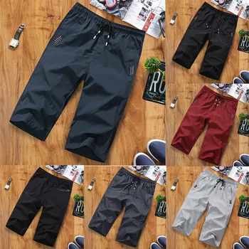 

Shorts Beachwear Men﻿ шорты мужские Gym Clothing Outdoor Fast-drying Recreational Sports Capri Pants Beach Trousers Free Ship