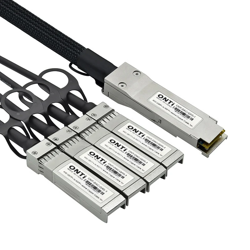 ONTi Высокое качество Гибридный 40G QSFP+ 4xsfp+ DAC 0,5 HDMI кабель 1 м 2 м 3 м 5 м 7 м пассивный прямой Медь Twinax кабель