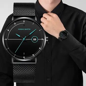 

Top Brand Luxury Japan Movement Quartz Watch Date Ultra-thin Waterproof Stainless Steel Business Wristwatch