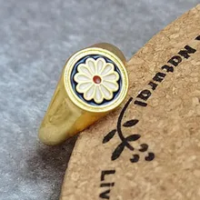 

Little Daisy Flower Ladies Wedding Ring Ladies Wild Flower Punk Retro Plum Ring Party Couple Ring Gift
