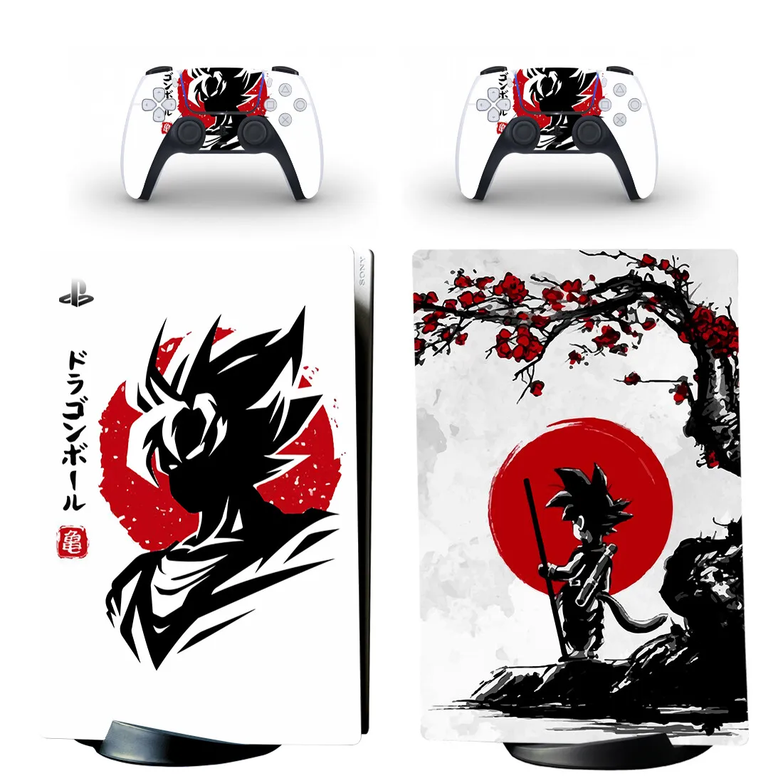 Goku – autocollant en vinyle végéta PS5, édition numérique, pour Console et contrôleurs PlayStation 5