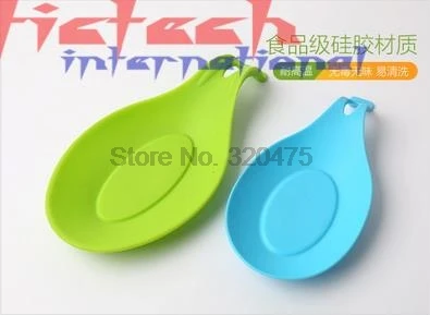 by dhl 500pcs practical Silicone Spoon Insulation Mat Heat Resistant Placemat Drink Glass Coaster Tray hot sale Pad | Дом и сад