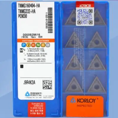 

TNMG160404HA PC9030 Lathe Inserts Tungsten Caibide 100% Genuine High Quality Tools Turning Knife TNMG160404HA PC9030