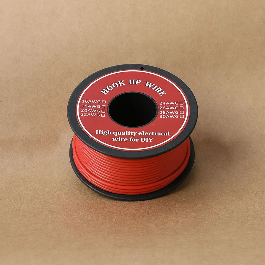 35m Hook-up Stranded Wire 22 AWG with UL3132 Flexible Silicone Rubber Insulated Tinned Copper 300V Electrical for DIY | Обустройство