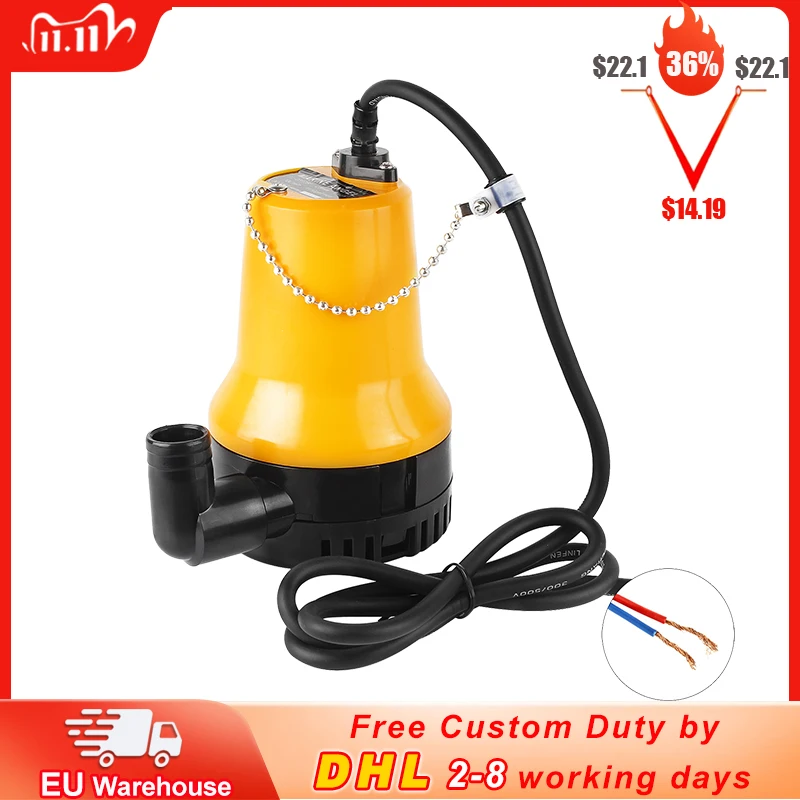 60 Вт DC-12V 3600 л/ч погружной насос для аквариума пруда водяного насоса лодки 4500 об/ч с