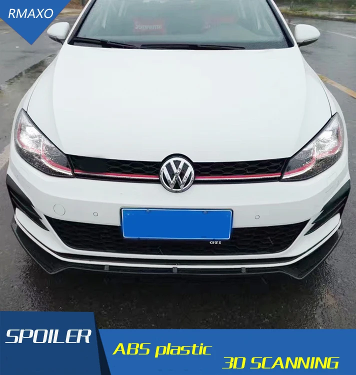Для Volkswagen Golf Gt i Комплект спойлера 2018 для G TI ABS задний спойлер передний бампер