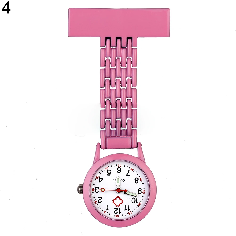 Женские стильные металлические карманные кварцевые аналоговые брошки с зажимом для медсестры, Подарочные часы для медсестры, карманные часы