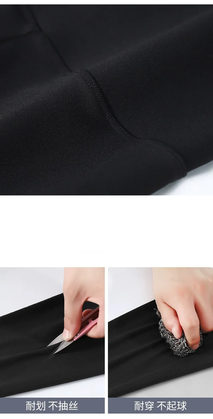 Thickened Shark Skin Leggings for Women Wear Autumn and Winter Cross High Waist Hip Lifting Belly Closing Yoga  Pants ribbed leggings