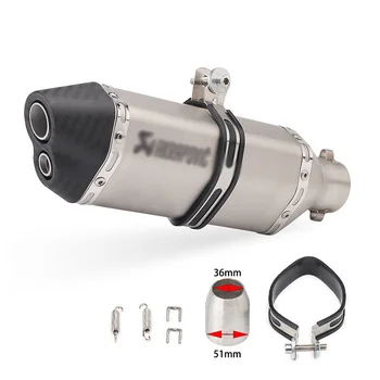 

Motorcycle Exhaust Pipe 36mm to 51mm Stainless Steel Pipe For KAWASAKI z1000 z800 zx-10r For HONDA cbf 1000 cb 1000r 1100 1100f