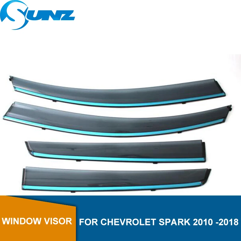 

Side Winodow Deflectors For Chevrolet Spark 2010 2011 2012 2013 2014 2015 2016 2017 2018 Car Wind Deflector Sun Rain Guards SUNZ