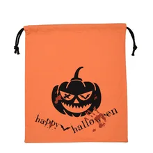 Детская конфетная сумка Хэллоуин тыква сумка и проекты сумка реквизит подарок на Хэллоуин Сумка Хлопок Холщовая Сумка