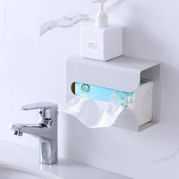 

NEW Kitchen Paper Storage Box Wall-mounted Tissue Box Paper Towel Holder Toilet Tissue Boxes Paper Storage