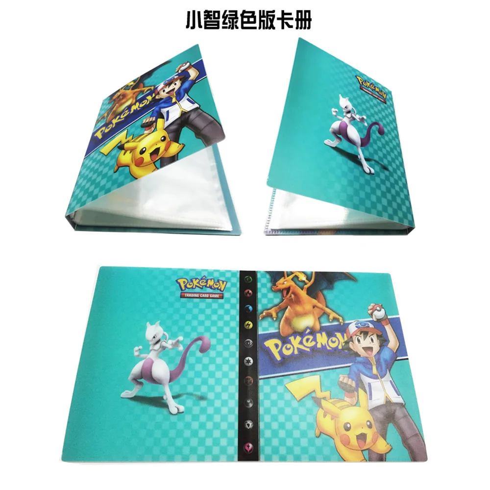 240pcs Cards Holder Album Toys For Novelty Gift Large Capacity Pokemon Cards Book Album Book Top Loaded List Playing Card BC0230 (11)
