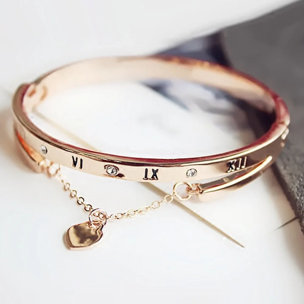

Hot Luxury Bracelets for Women Bangles Female Heart-shaped Charm Bracelet Fashion Jewelry Bracelet Snap Button Jewelry Gifts
