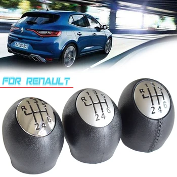 

For Opel Vauxhall VIVARO For Nissan INTERSTAR For Renault SCENIC LAGUNA TRAFIC ESPACE 6 Speed Chrome Gear Shift Knob Head Ball