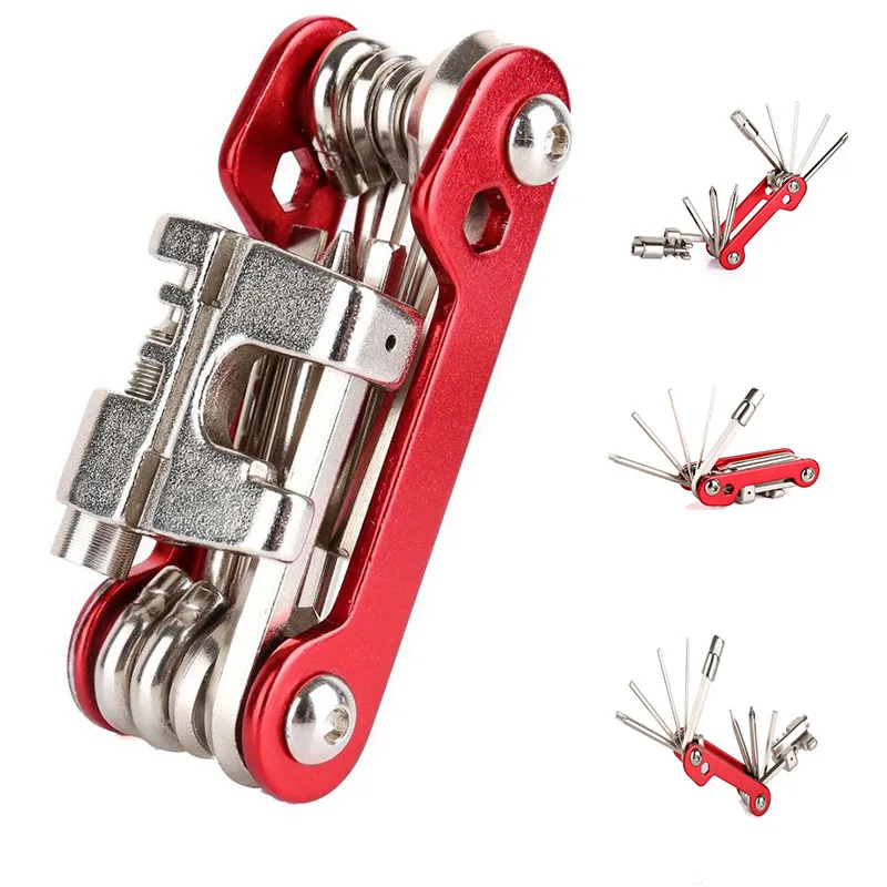 

Bike Repair Tool Multifunction Folding Mini Hex Wrench Screwdriver Chain Cutter MTB Bicycle Steel Portable Cycling Tools R0191
