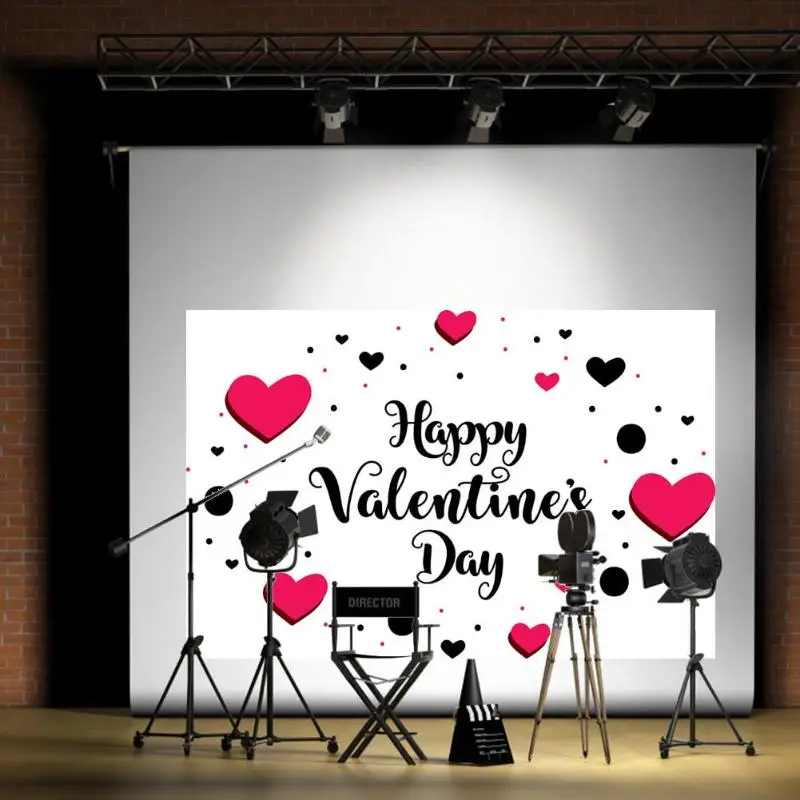 

Valentines Day Party Backdrops Delicate High-quality Photography Background Cloth Board Studio Video Stage Performance Backdrop