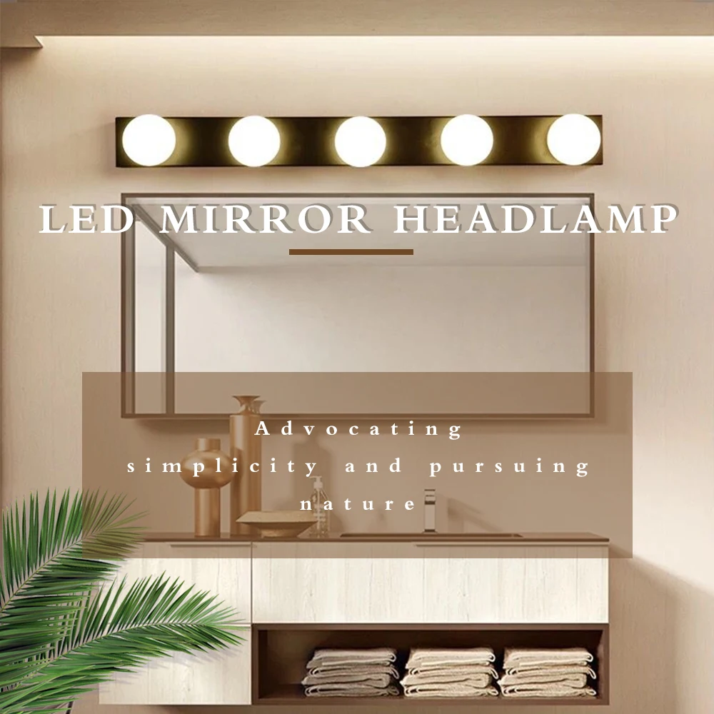 

Suction cup mirror headlamp makeup mirror bulb Hollywood mirror headlamp USB bulb dresser bulb tricolor