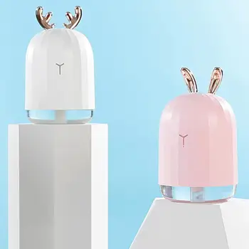 

USB Humidifier Mist Maker Aroma Diffuser White/Pink 220ml 5V 2W Portable Universal Asthma Atomizer Inhaler Beauty Instrument