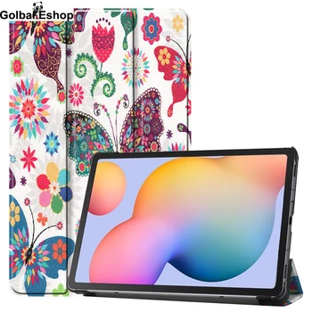 

Tablet Case Cover for Samsung Galaxy Tab S6 Lite 10.4 2020 PU Leather Stand Cover for Galaxy Tab S6 Gift Tempered Glass Film