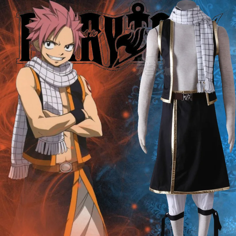 

Anime Fairy Tail Final Season Etherious Natsu Dragneel Outfit Cosplay Costume