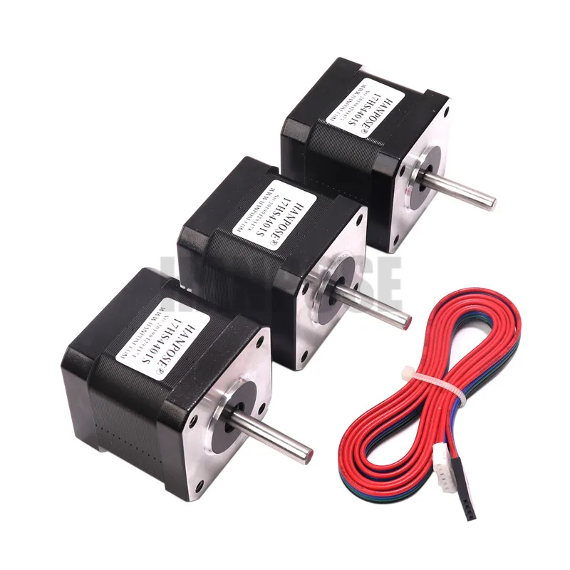 50 шт. 17hs4401-s Шаговые двигатели 3D-принтеры-NEMA17 для 12vdc, 4000g. см, 40 мм длина, 4-ведущий черный