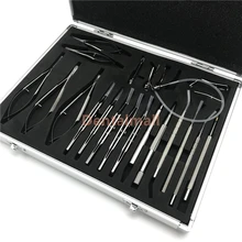 21 шт./компл. из нержавеющей стали/Титан сплав офтальмологический катаракты глаз микрохирургии Набор Хирургических Инструментов
