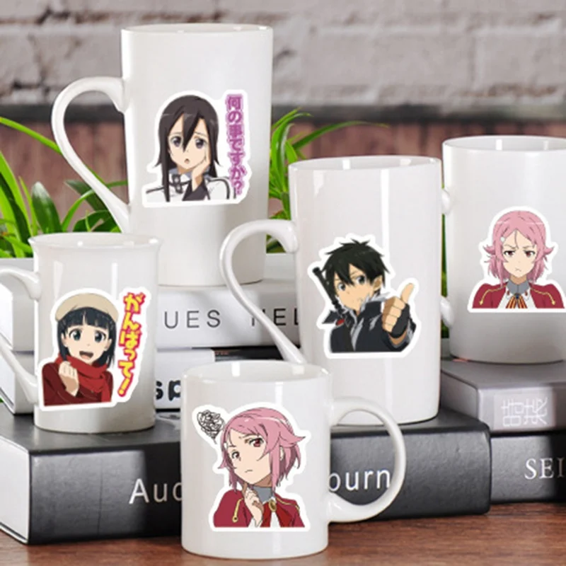 40 шт./пакет аниме девушка стикер s Sword Art онлайн Скрапбукинг наклейка s клейкая наклейка Asna Кирито наклейка для телефона дневник ноутбук