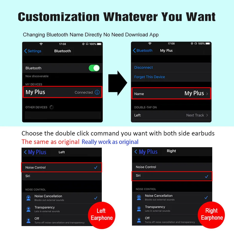 i999999 Plus TWS Wireless Earphone Air2 Bluetooth 5.0 Earphone Volume Control 10D Super Bass Earbuds PK i50000 i9000 i90000 Max