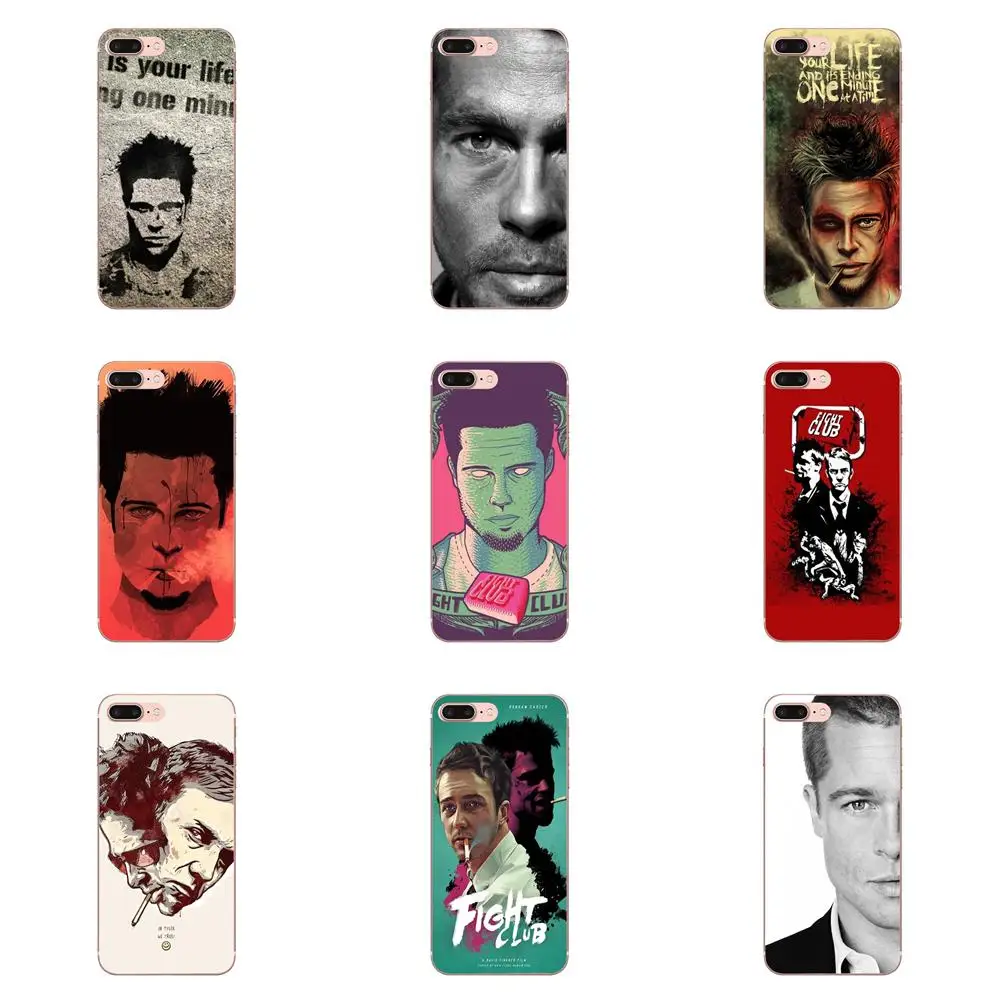 

Soft Accessories Pouches Custom Fight Club Brad Pitt For Apple iPhone 4 4S 5 5C 5S SE 6 6S 7 8 Plus X XS Max XR