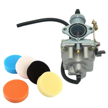 

6 Pcs Car Accessories: 5 Pcs 5 Inch Car Sponge Polishing Buffing Waxing Pad Kit Tool & 1 Pcs Carburetor PZ27mm 4 Stroke