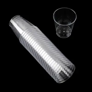 Plastic Cups - Clear Disposable Shot Glasses