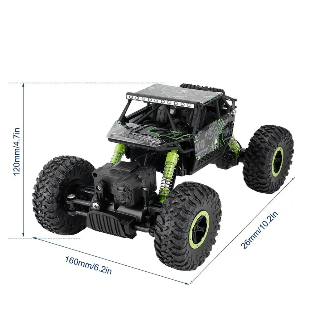 Дети 2,4 ГГц RC автомобиль 4WD Рок Гусеничный ралли скалолазание автомобиль 4x4 двойные двигатели Bigfoot автомобиль дистанционное управление Модель внедорожный автомобиль игрушки