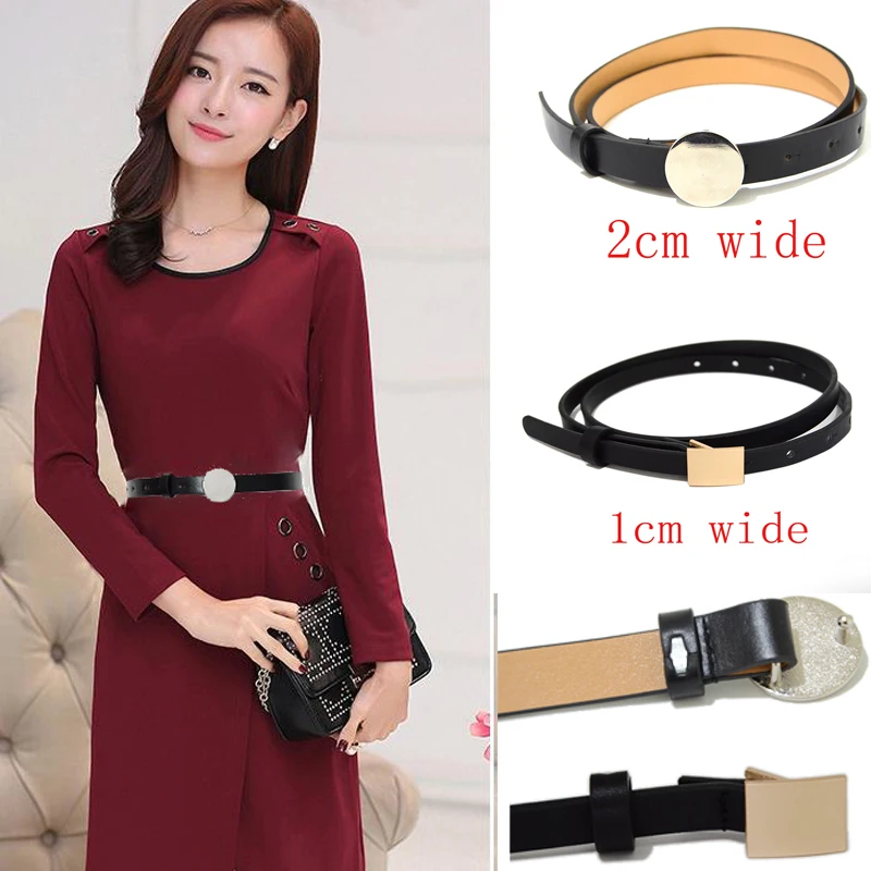

Luxury brand 2020 Fashion New Ladies 2 CM Wide Belt Gold Round/Square Buckle Female Desinger Belt Bg-1558