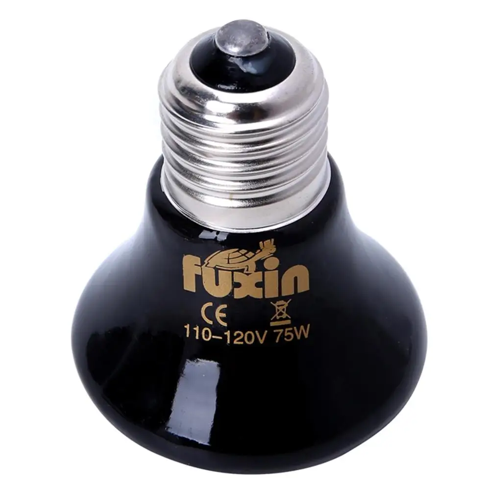 (110-120V)-75W 25/50/75/100W любимчика для разведения рептилий Керамика излучатель подогреваемый нагреватель светильник лампа L41A - Цвет: (110-120V)-75W
