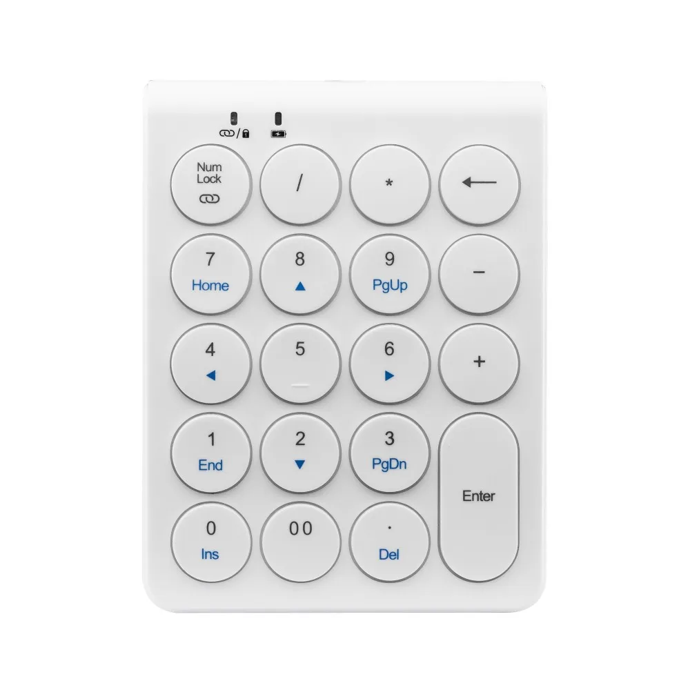 19 клавиш Bluetooth беспроводная цифровая клавиатура Мини Numpad с большим количеством функциональных клавиш цифровая клавиатура для ПК
