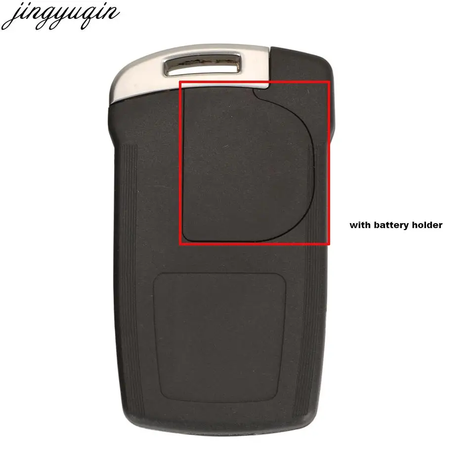 Jingyuqin Remote Car Key Case Shell For BMW 7 Series E65 E66 E67 E68 745i 745Li 750i 2002-2008 3 Buttons Smart Keychain Fob key case car key shell car remote key car key key shell