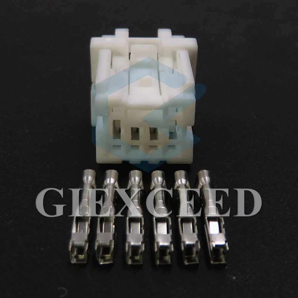 2 Sets 6 Pin 7283-5982 Automobile Wiring Harness Unsealed Connector MG653005 1.2 Series White Auto Socket For NISSAN | Автомобили и