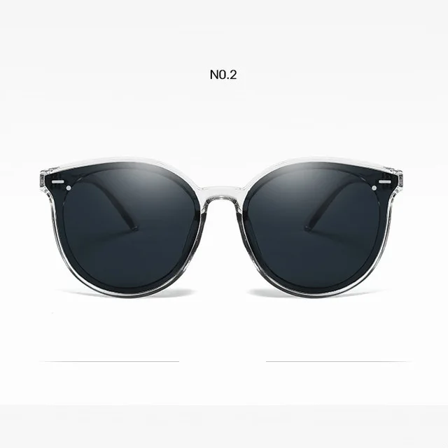 Imwete, женские солнцезащитные очки, фирменный дизайн, винтажные круглые солнцезащитные очки, ретро очки «кошачий глаз», черные, UV400, солнцезащитные очки - Цвет линз: C2 Gray