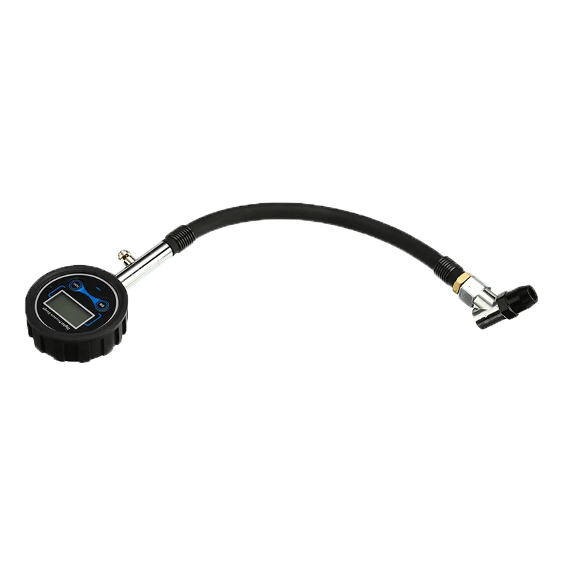 Автомобильный мотоцикл 0-200PSI lcd цифровой датчик давления воздуха в шинах датчик измерительный прибор тестер Длинные трубки воздушный насос системы контроля давления в шинах
