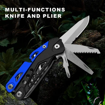 

New Multitools Wire Cutter Pliers Multifunctional Tool Camping Survival Hunting Folding Multitool Knife Cutting Plier Alicates