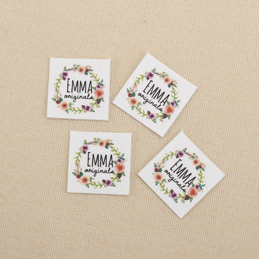 96pcs Ironing Clothing Labels Design Cotton tags ironing labels clothing labels