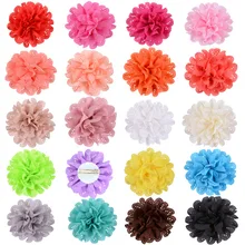 Корейский стиль, стиль, милые открытые шифоновые заколки с большим цветком для женщин и детей, аксессуары для волос ручной работы, ткань Fl