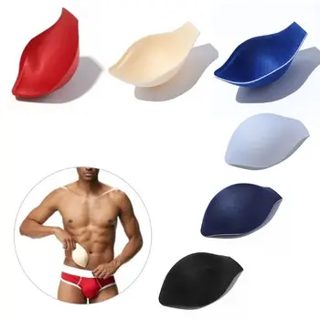 

Men Enlarger Sexy Swimwear Penis Pouch Pad Swim Trunk Briefs Safety Sponge Underwear Protection Padded Coaster Bulge Breathable