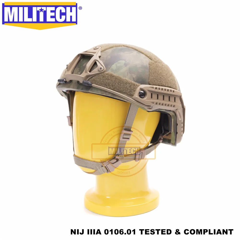 ISO сертифицированный MILITECH Atacs FG Deluxe червячный циферблат NIJ уровень IIIA 3A быстрая Высокая резка баллистический арамидный шлем с 5 лет гарантии