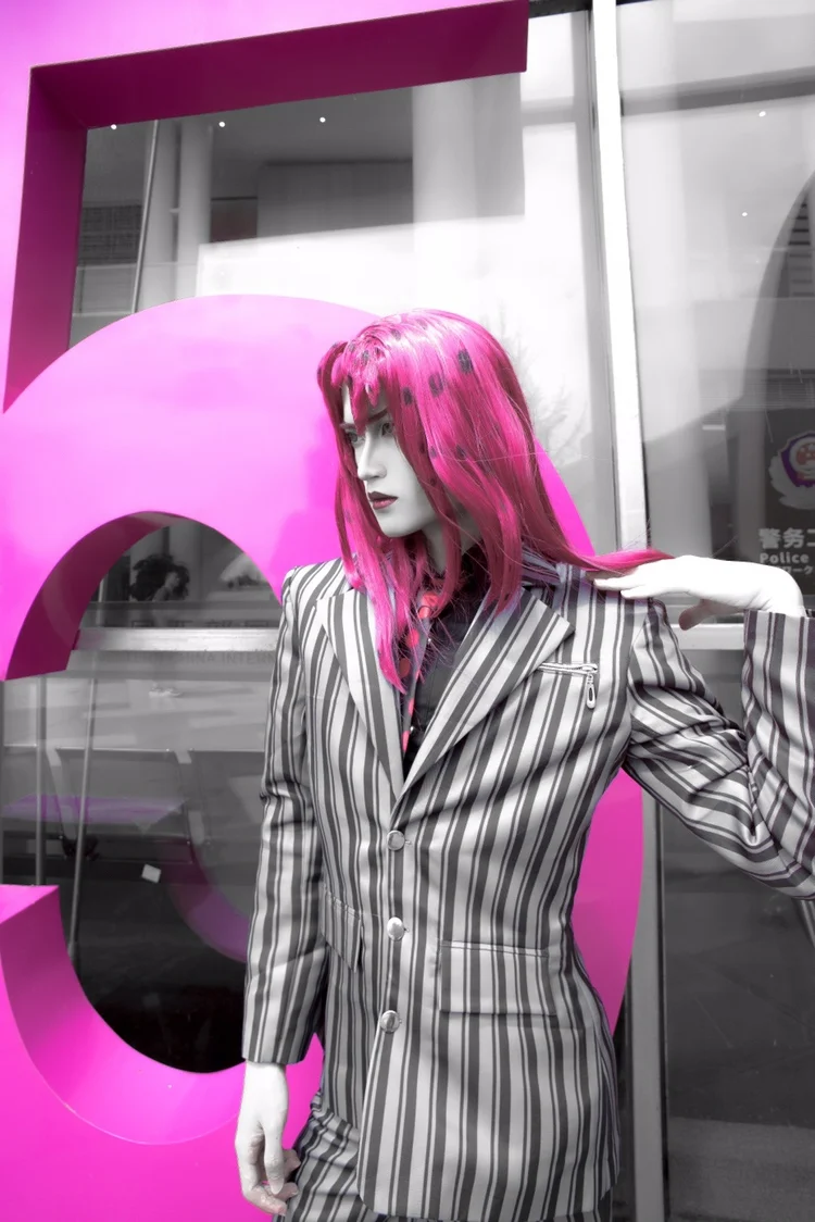 Anime JOJO 5 - JoJo's Bizarre Adventure Diavolo Cosplay Costume - Diavolo Suit Halloween Costume image 2
