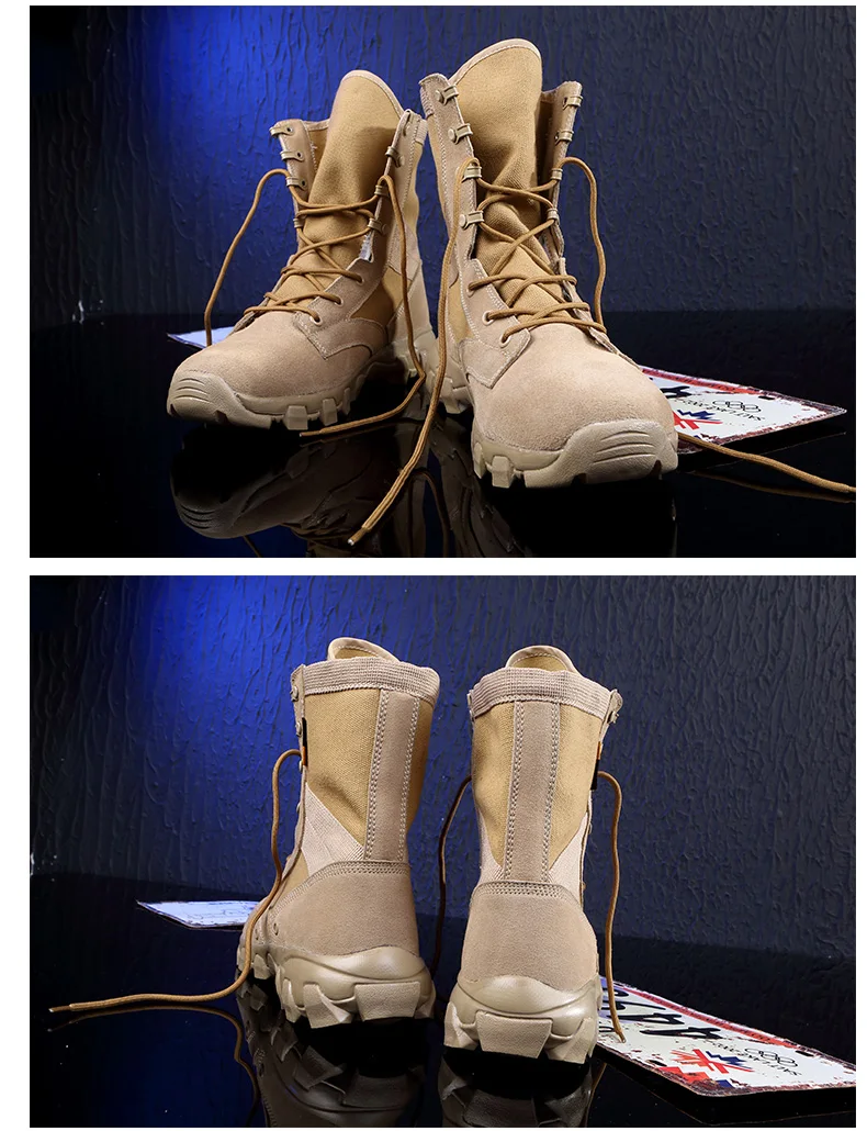 Г. Сверхлегкие мужские армейские ботинки Военная обувь армейские тактические ботильоны для мужчин ботинки для пустыни/джунглей Уличная обувь размер 39-46